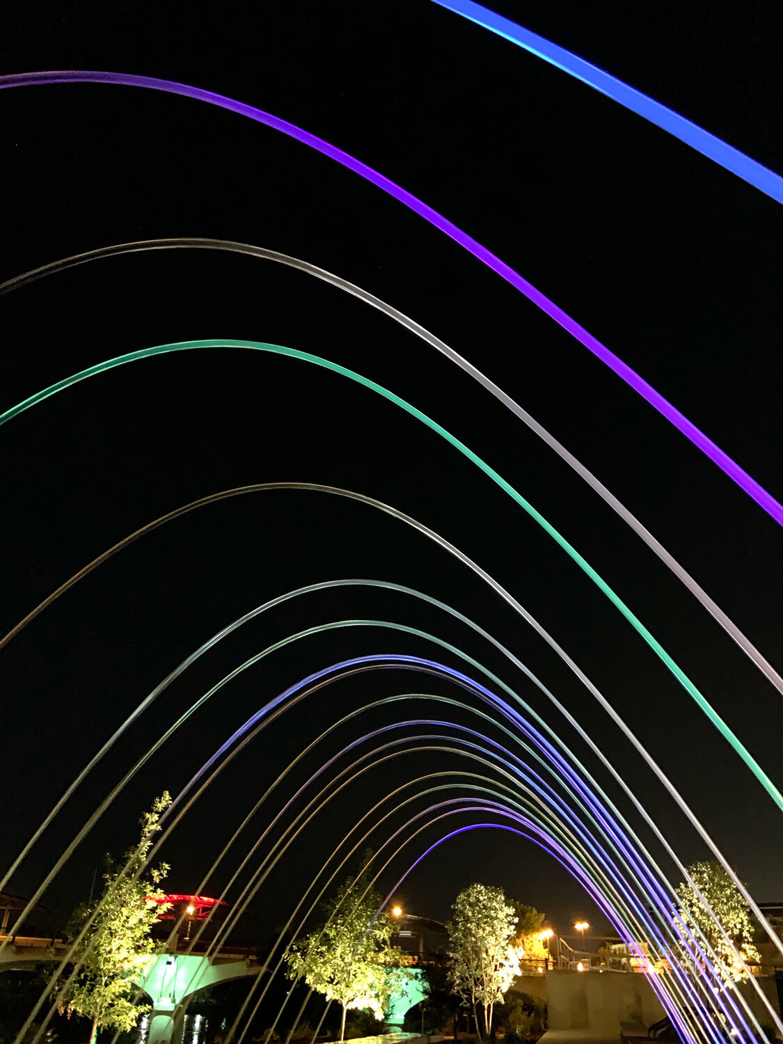 Mathew Swift Park Night Fountain